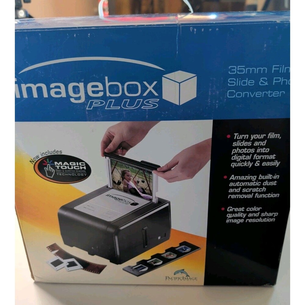 Imagebox PacificImage 35mm Film Slide Photo Converter Magic Touch Cyber View NIB